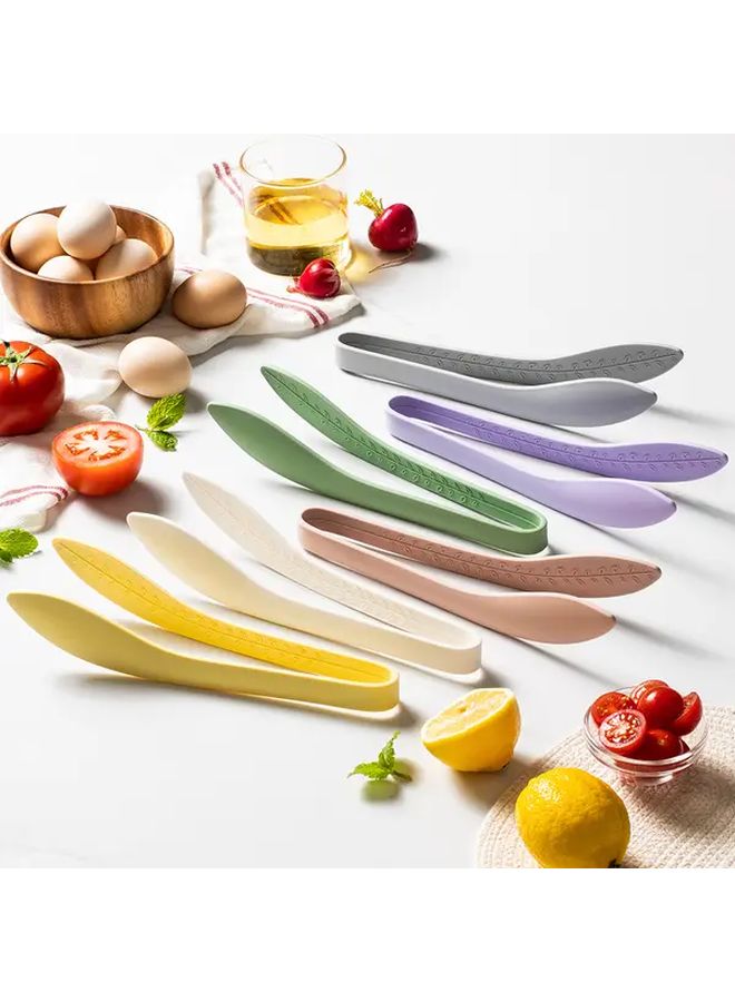 Pink Leaf Shaped All In One Skewer Food Holder High Temperature Resistant BBQ Grill Stake - Image 1